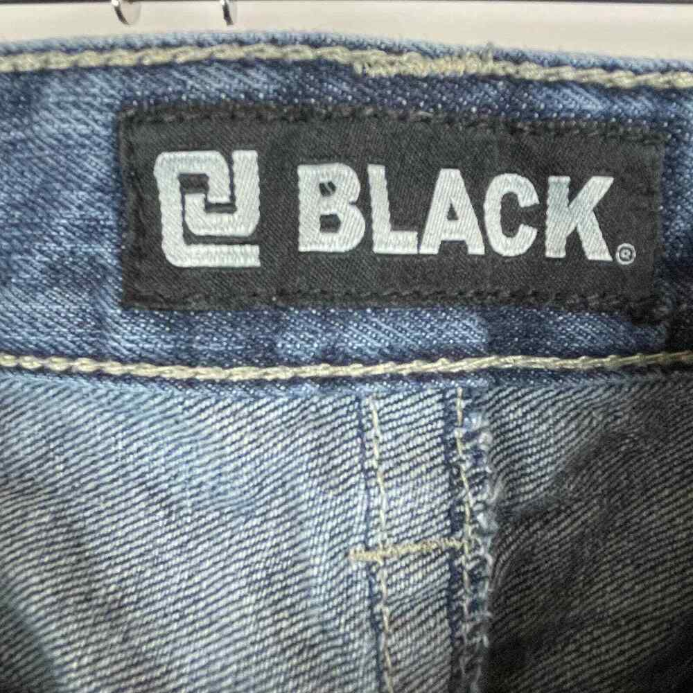 CJ Black Premium Jeans Mens 33 x 32 Relaxed Fit Straight Leg Embellished Denim - Picture 3 of 12